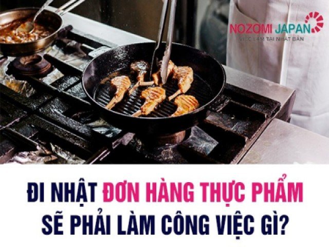 Công việc thực tế tại Nhật của đơn hàng chế biến thực phẩm