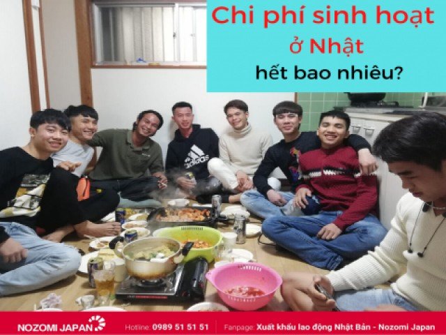 Chi phí sinh hoạt hàng tháng tại Nhật của thực tập  sinh