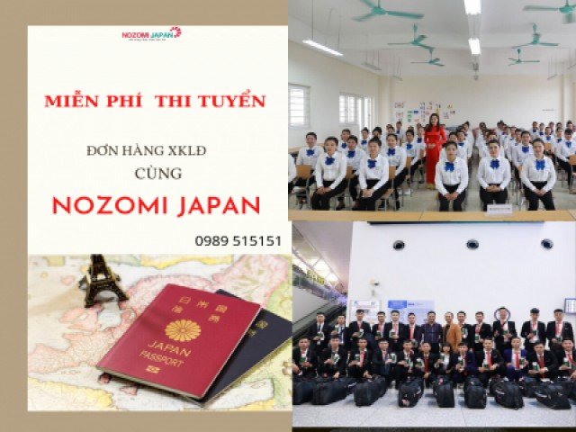 Đào tạo đi Nhật miễn phí - chỉ duy nhất tại Nozomi Japan. Tham khảo ngay!!