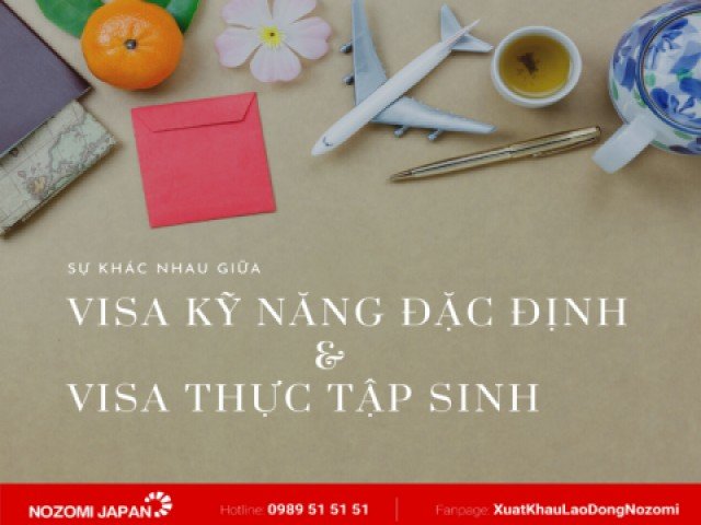 Visa kỹ năng đặc định và visa thực tập sinh Nhật Bản có gì khác nhau