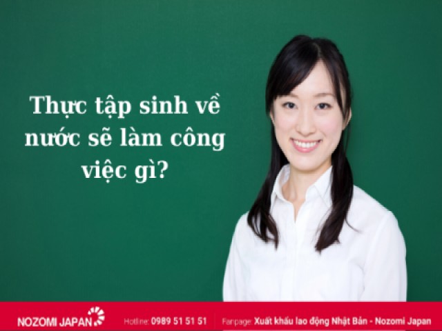 Định hướng công việc phù hợp với thực tập sinh về nước