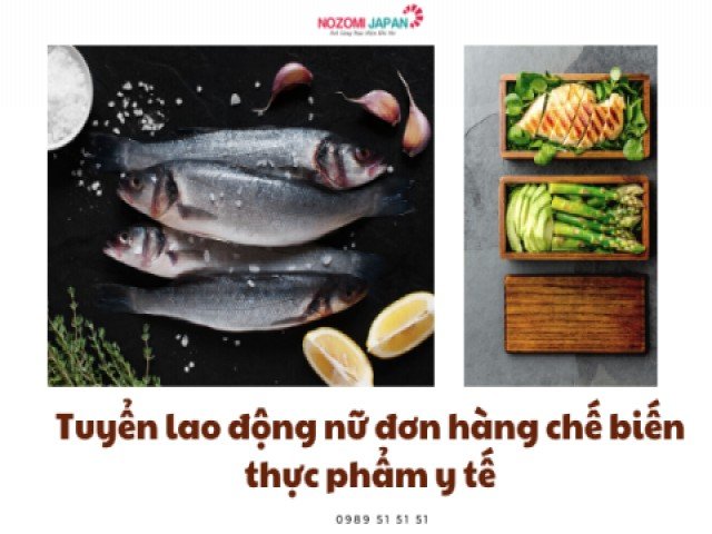 Tuyển dụng lao động đi Nhật Bản đơn hàng chế biến Chế biến thực phẩm