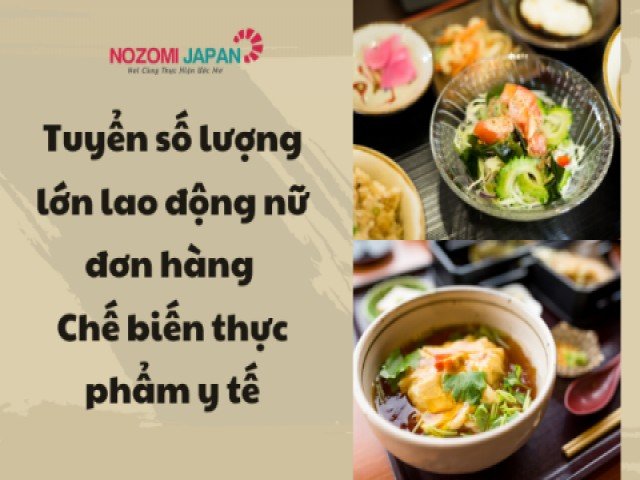 Tuyển dụng số lượng lớn đơn hàng Chế biến thực phẩm