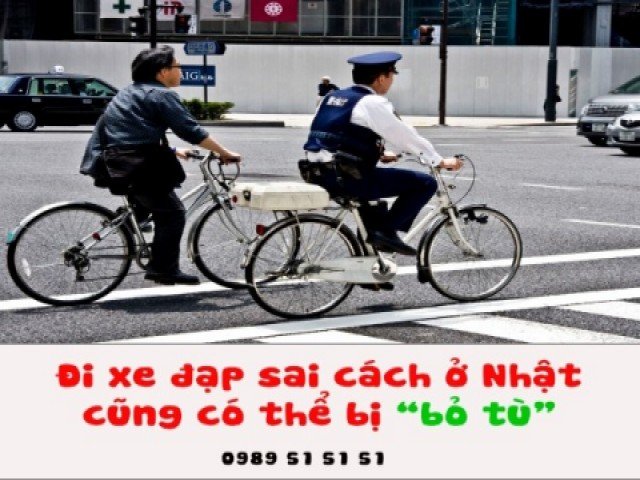 Đi xe đạp sai cách ở Nhật cũng có thể bị “bỏ tù”?