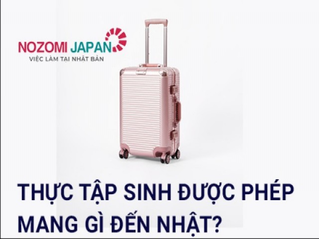 90% thực tập sinh thường bỏ vật “đại kỵ” này vào hành lý sang Nhật